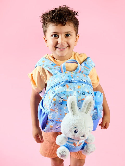 Smiggle - आउट एंड अबाउट हटाने योग्य खिलौना वाला डेकेयर स्कूल बैग