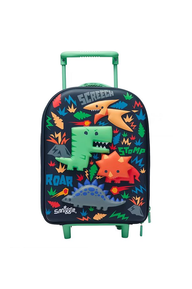 Smiggle - ओवर और अंडर प्रीस्कूल और डेकेयर व्हील्ड सूटकेस