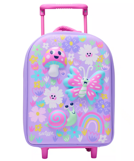 Smiggle - ओवर और अंडर प्रीस्कूल और डेकेयर व्हील्ड सूटकेस