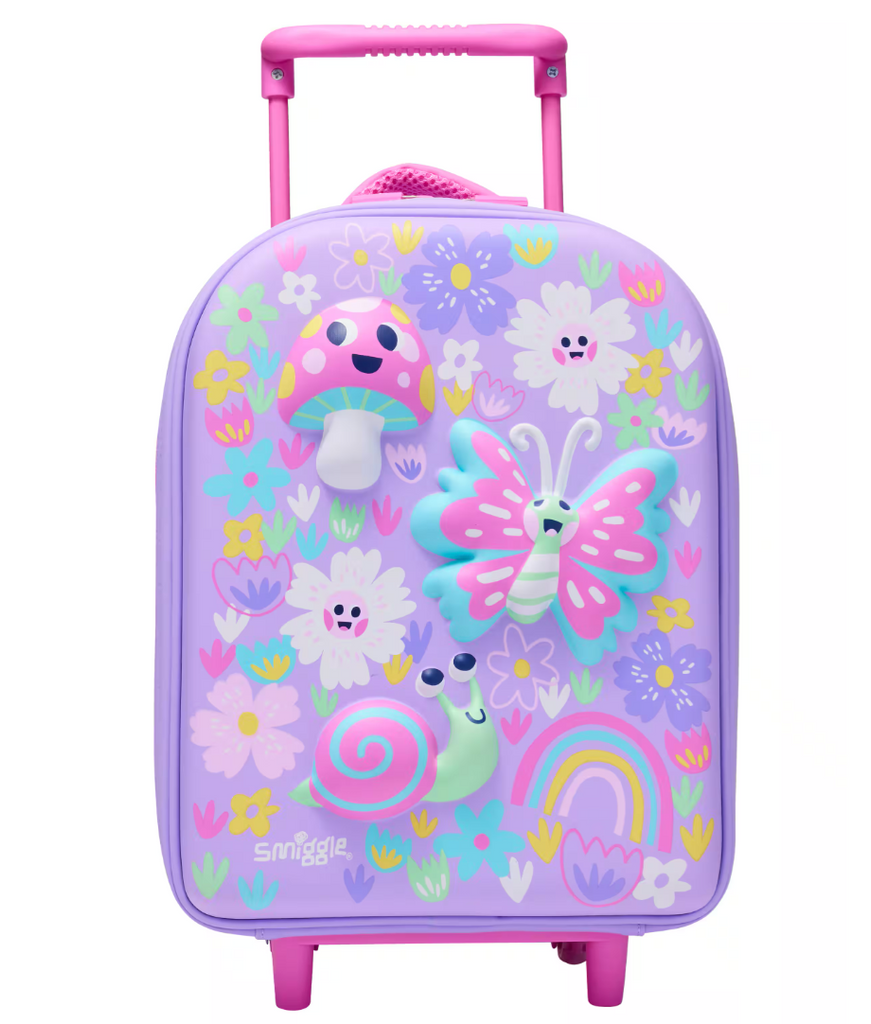 Smiggle - ओवर और अंडर प्रीस्कूल और डेकेयर व्हील्ड सूटकेस