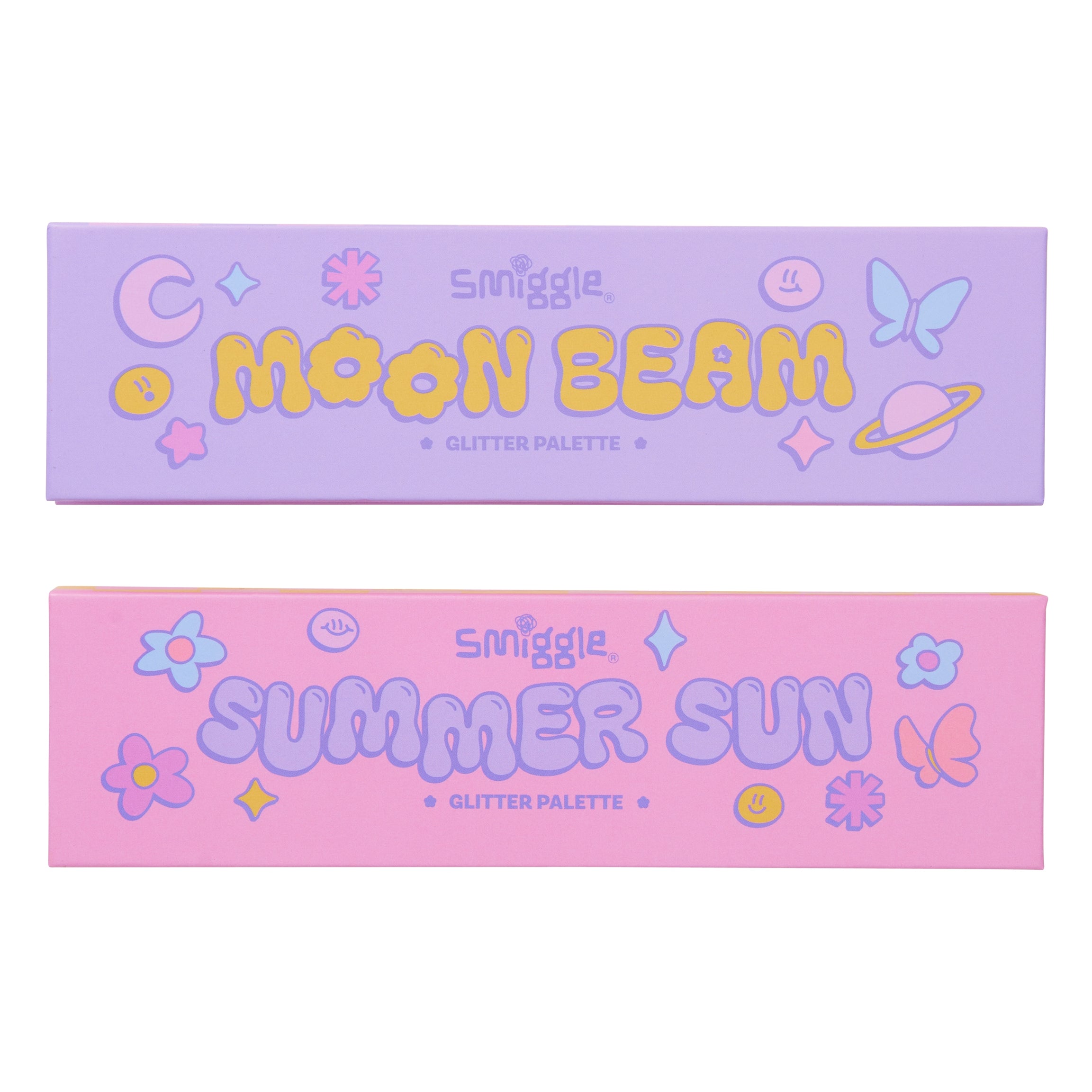 Smiggle - चमकदार आईशैडो पैलेट 2 का सेट