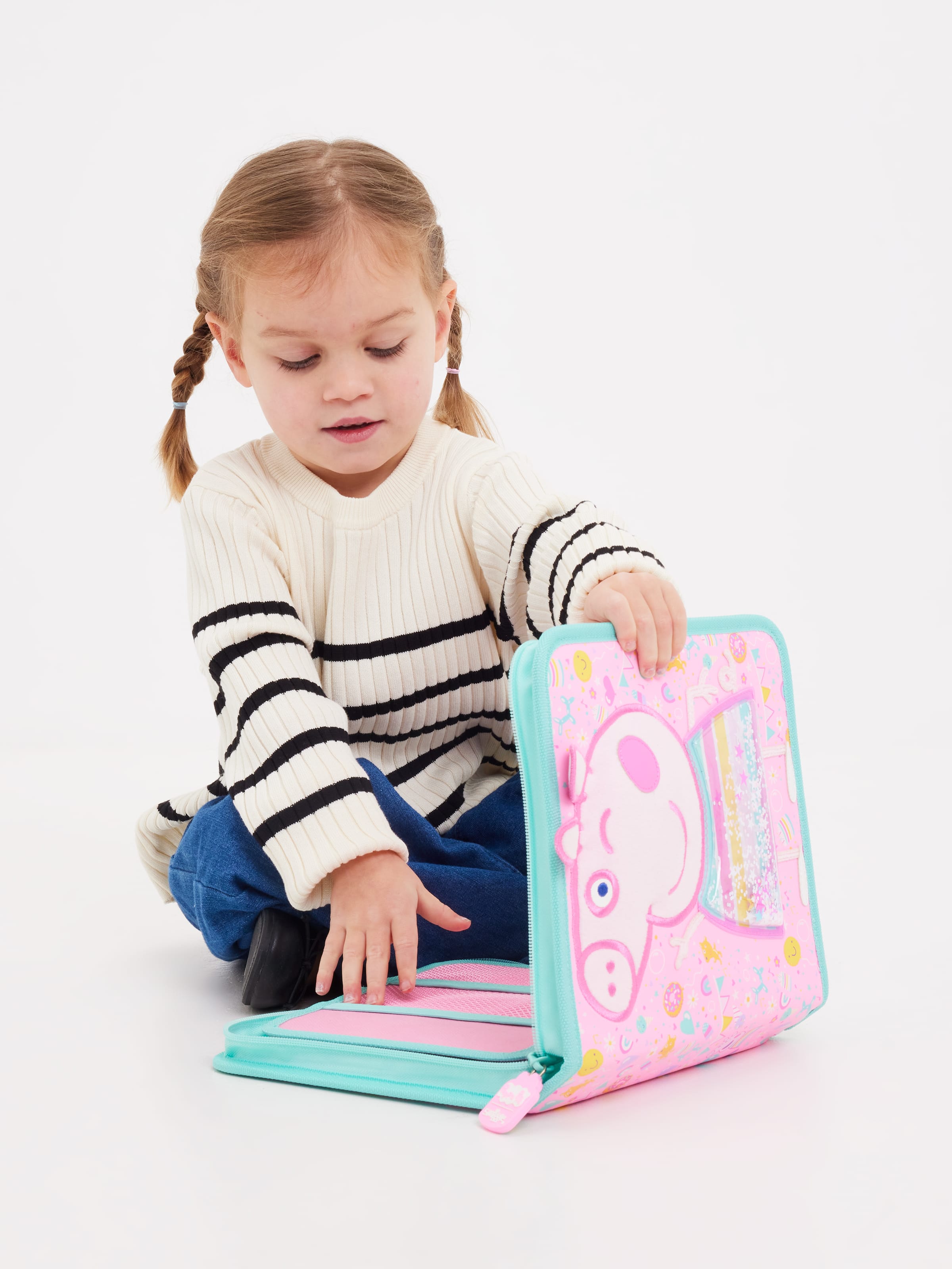 Smiggle - Peppa Pig Kalem Kutusu ve Kırtasiye Seti - Dinossi