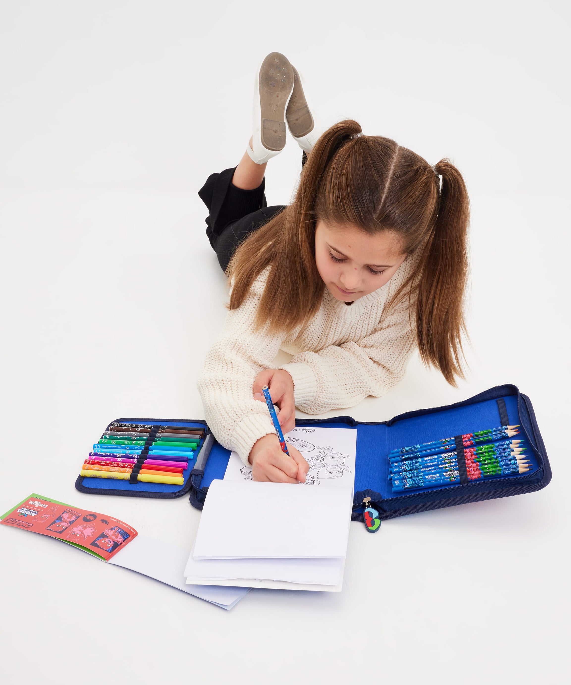 Smiggle - PJ Mask स्टेशनरी सेट और पेंसिल बॉक्स