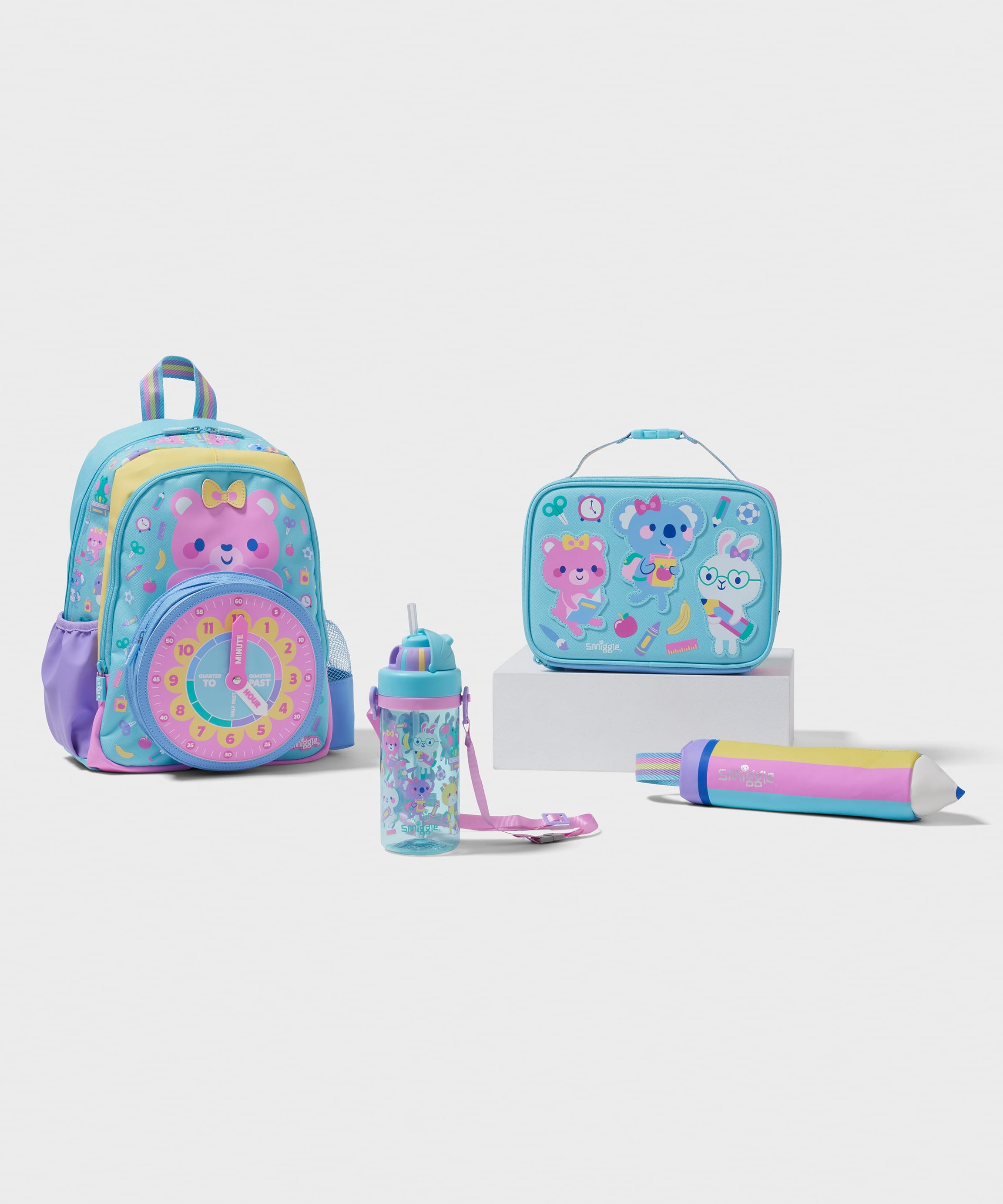 Smiggle - रेडी 4lü प्रीस्कूल और डेकेयर स्कूल बैग सेट