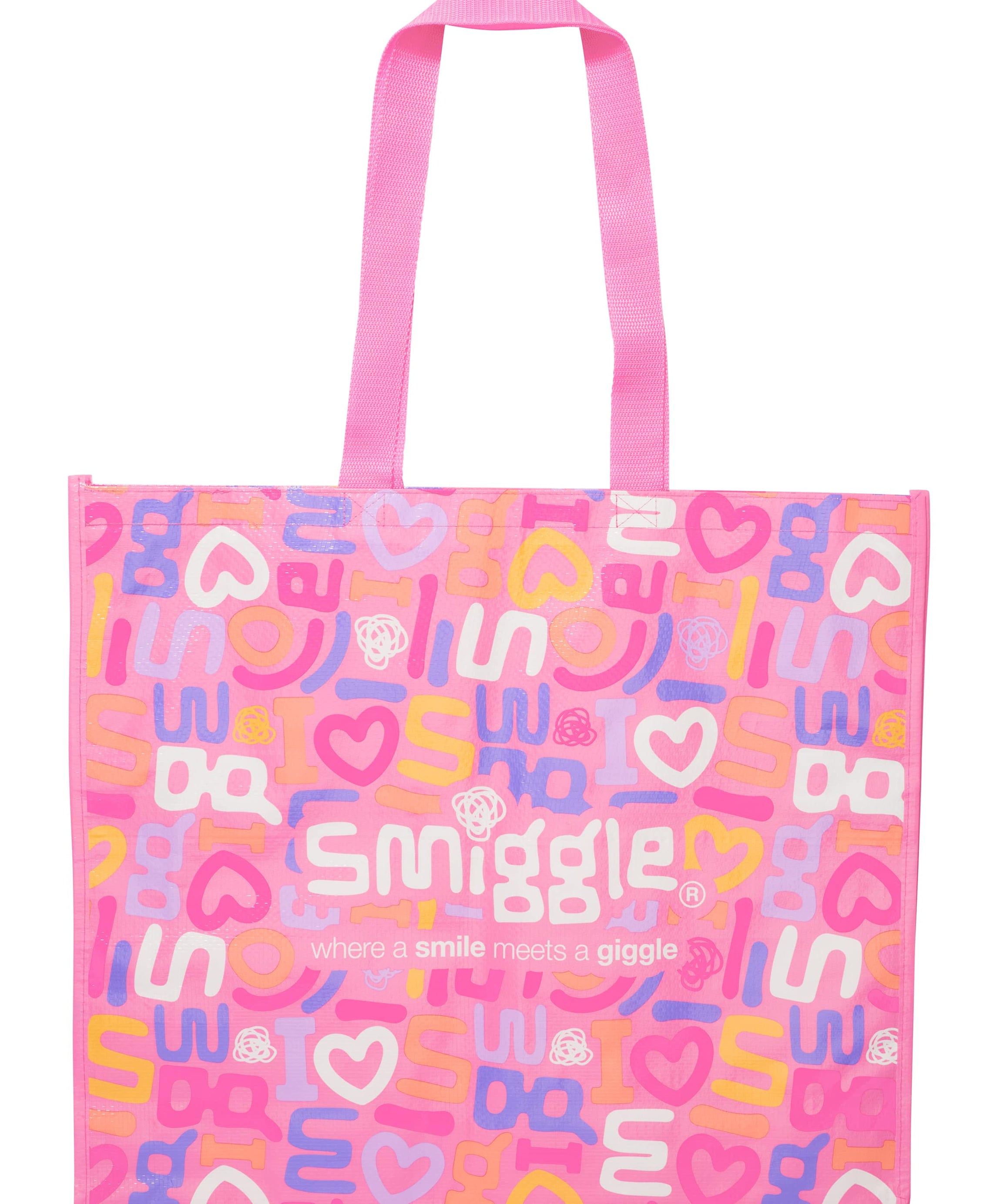 Smiggle - Smiggler पुन: उपयोग योग्य बड़ा हैंडबैग