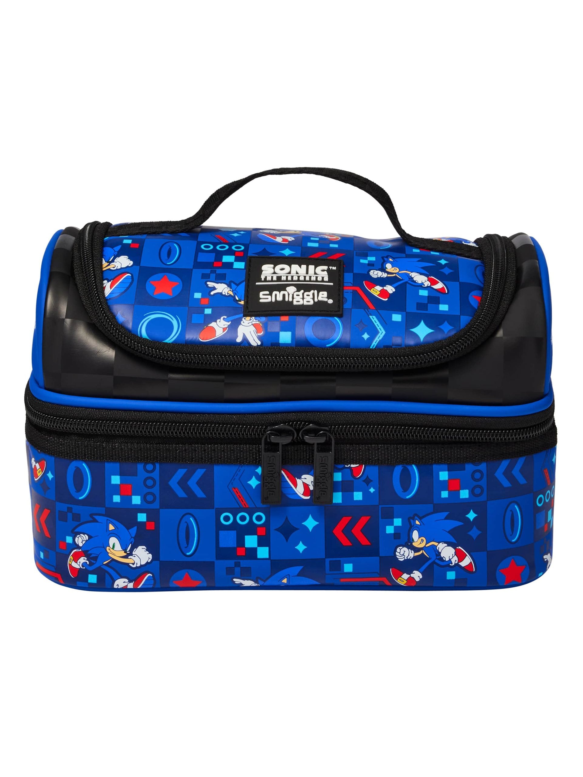 Smiggle - सोनिक डबल लेयर लंच बैग