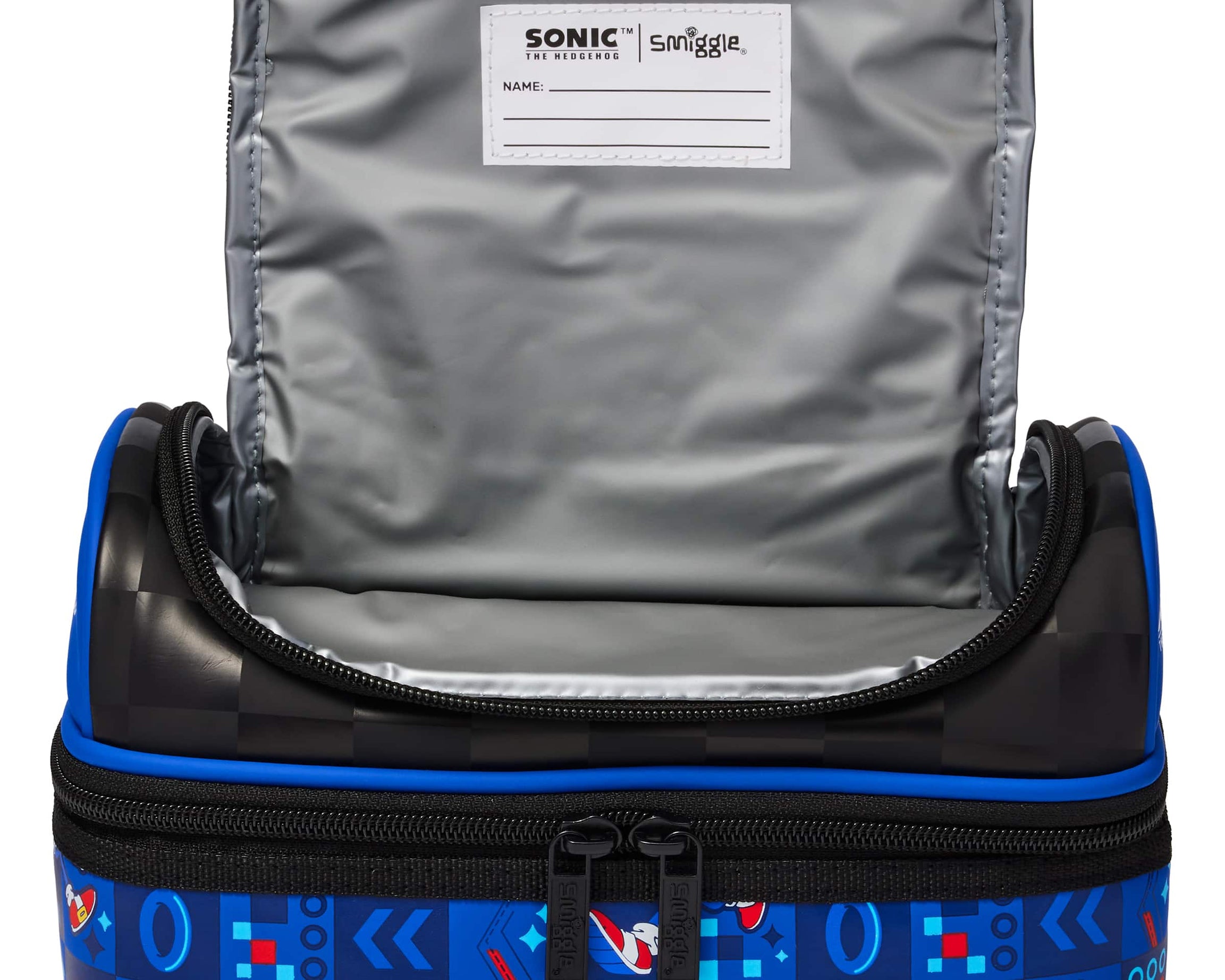 Smiggle - सोनिक डबल लेयर लंच बैग