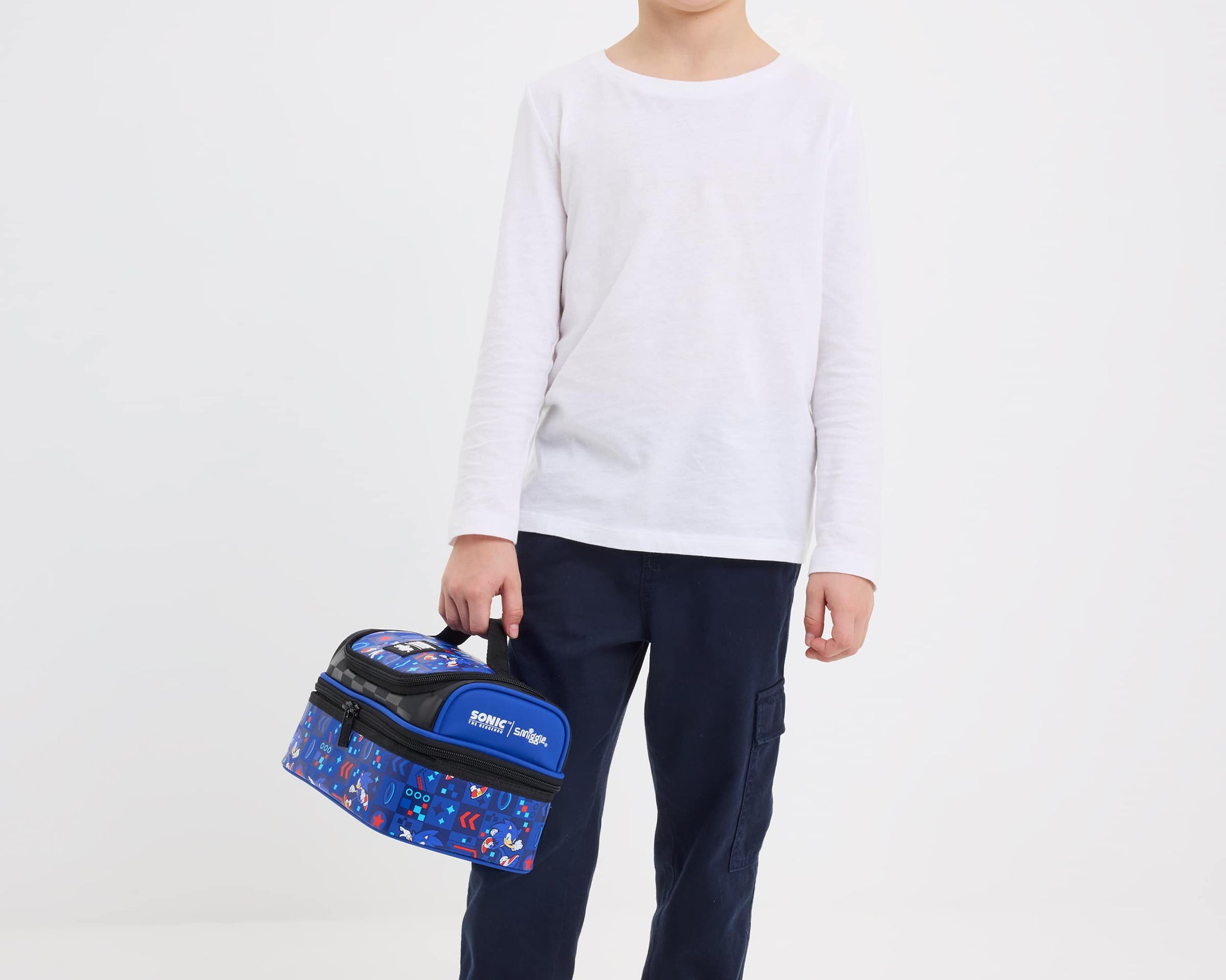 Smiggle - सोनिक डबल लेयर लंच बैग
