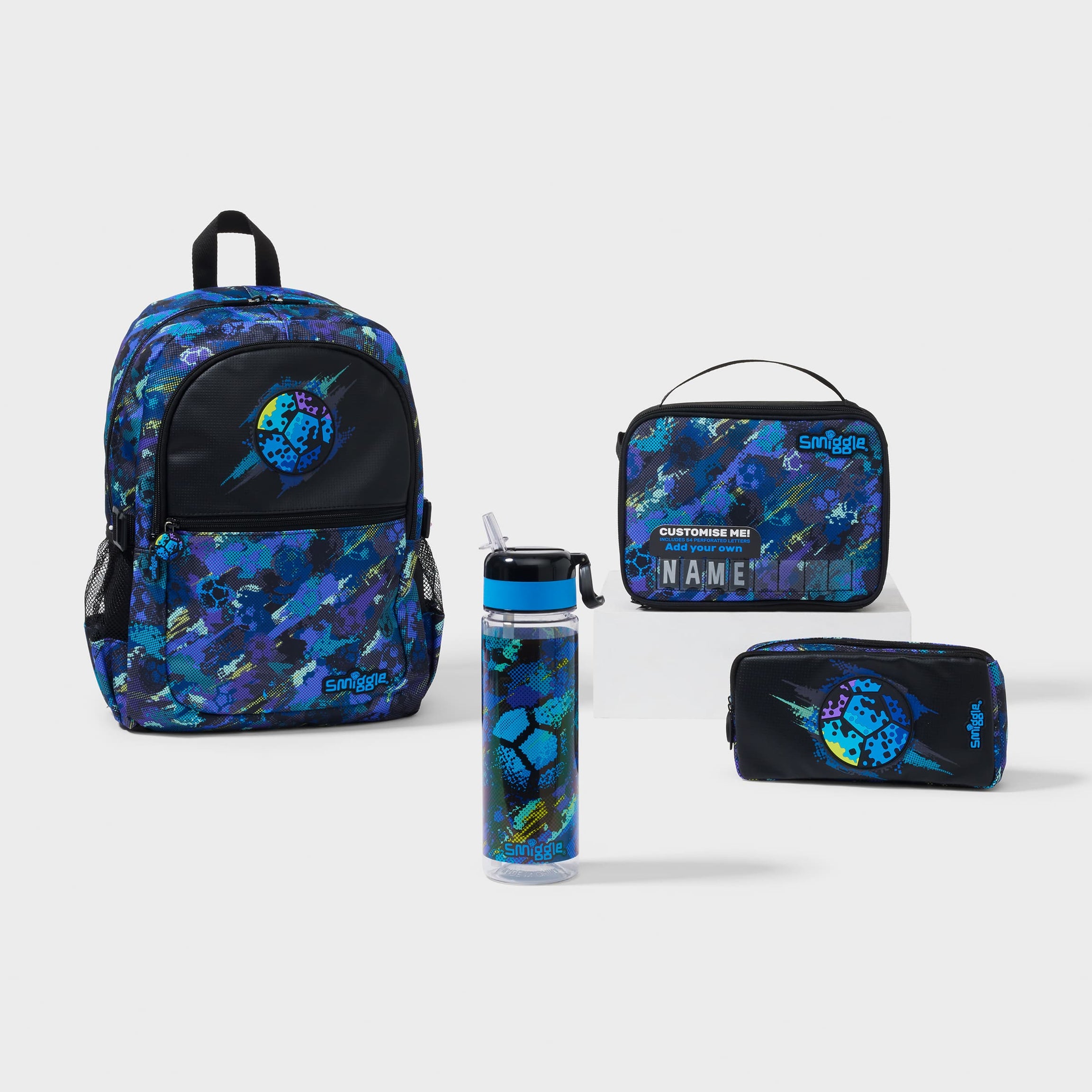 Smiggle - Trailblazer 4-पीस स्कूल बैग सेट