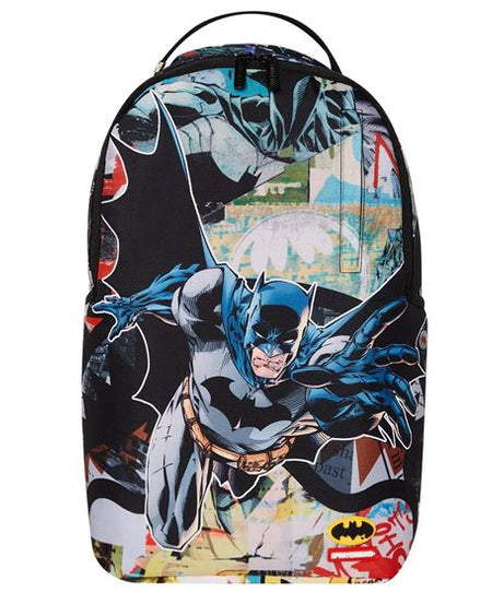 Sprayground - Dc बैटमैन कोलाज शार्क Dlxr बैकपैक