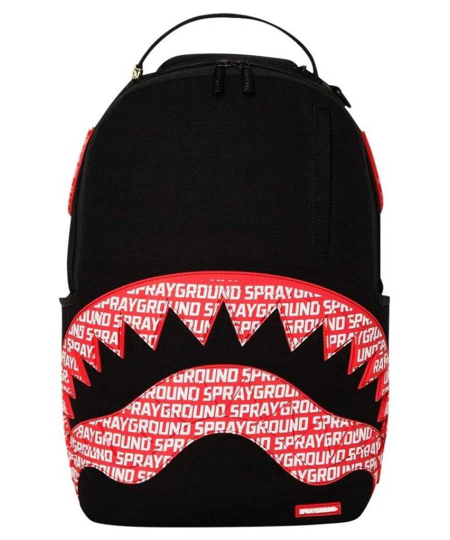 Sprayground - लोगो माउथ कोर Dlx कॉटन बैकपैक