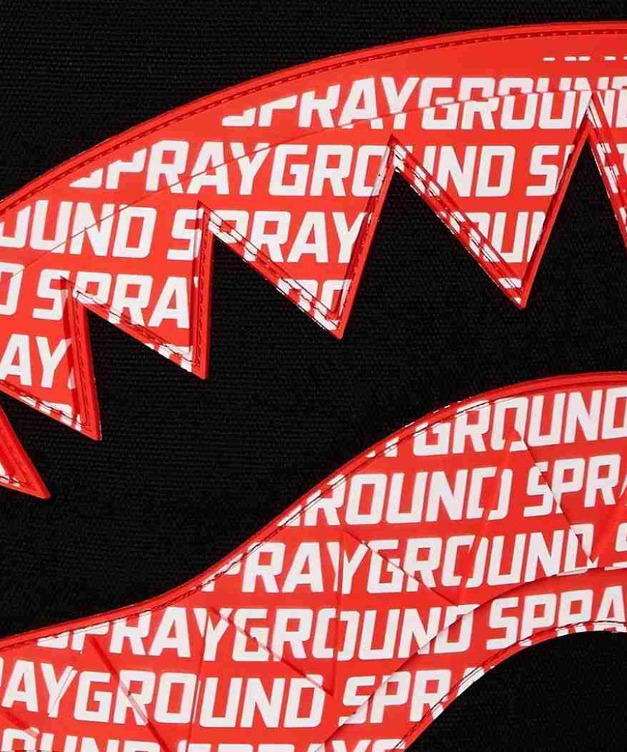 Sprayground - लोगो माउथ कोर Dlx कॉटन बैकपैक