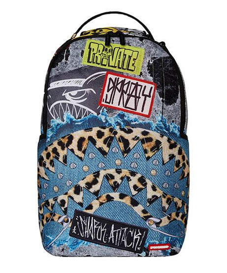 Sprayground - पैचवर्क पंक Dlxr पीठ बैग