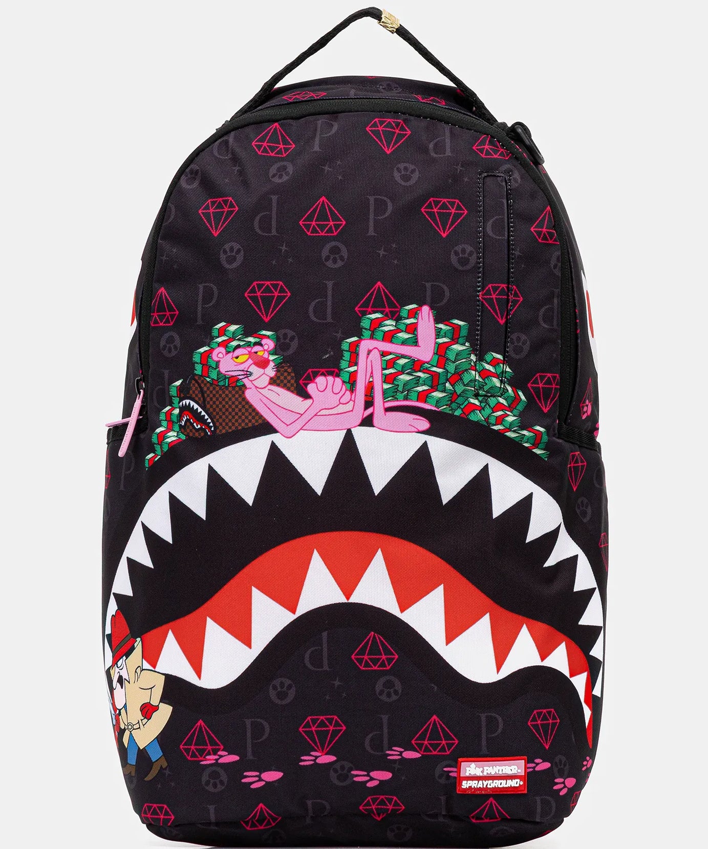 Sprayground - गुलाबी पैंथर पंजा निशान Dlxr पीठ बैग