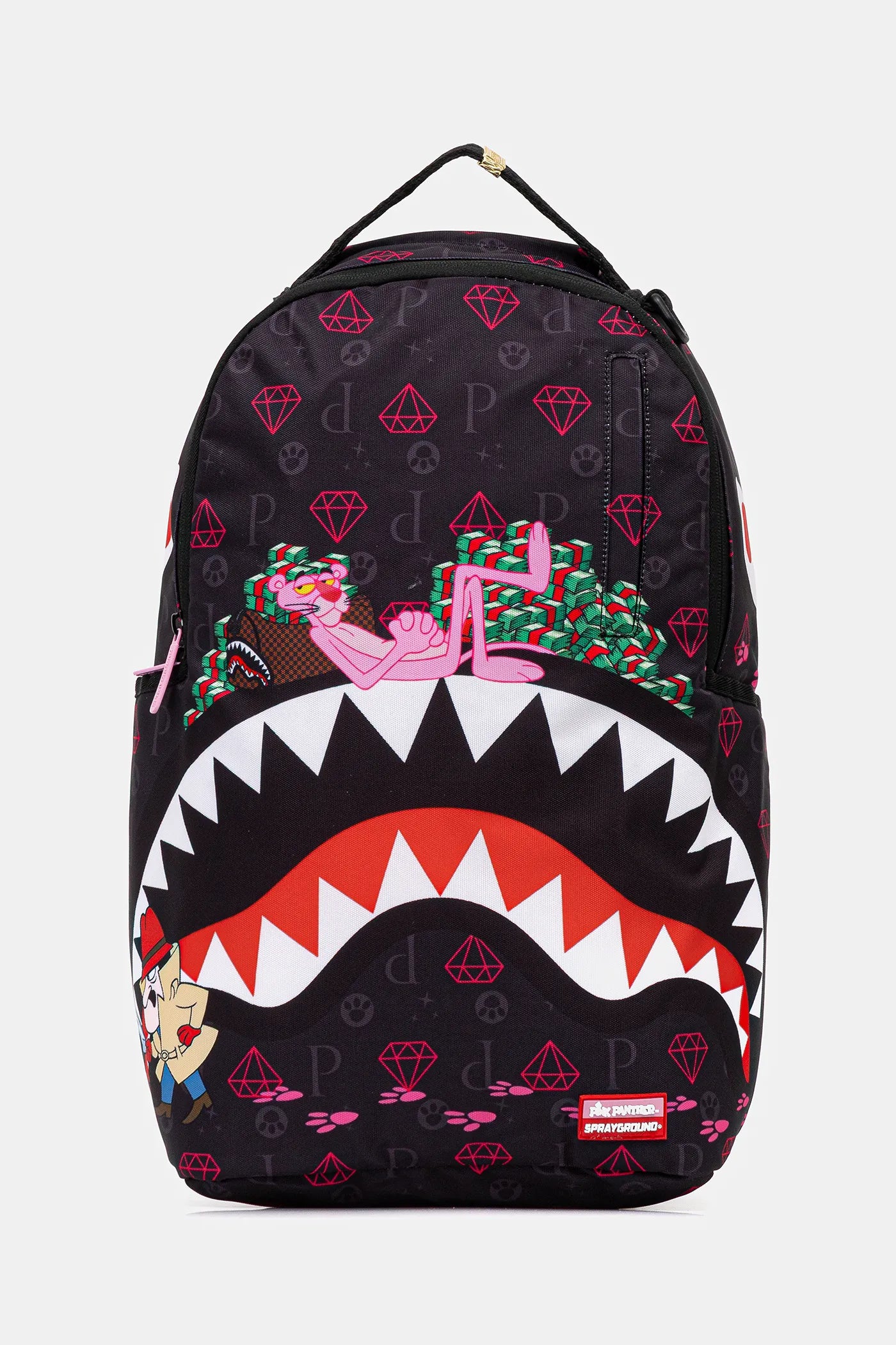 Sprayground - गुलाबी पैंथर पंजा निशान Dlxr पीठ बैग