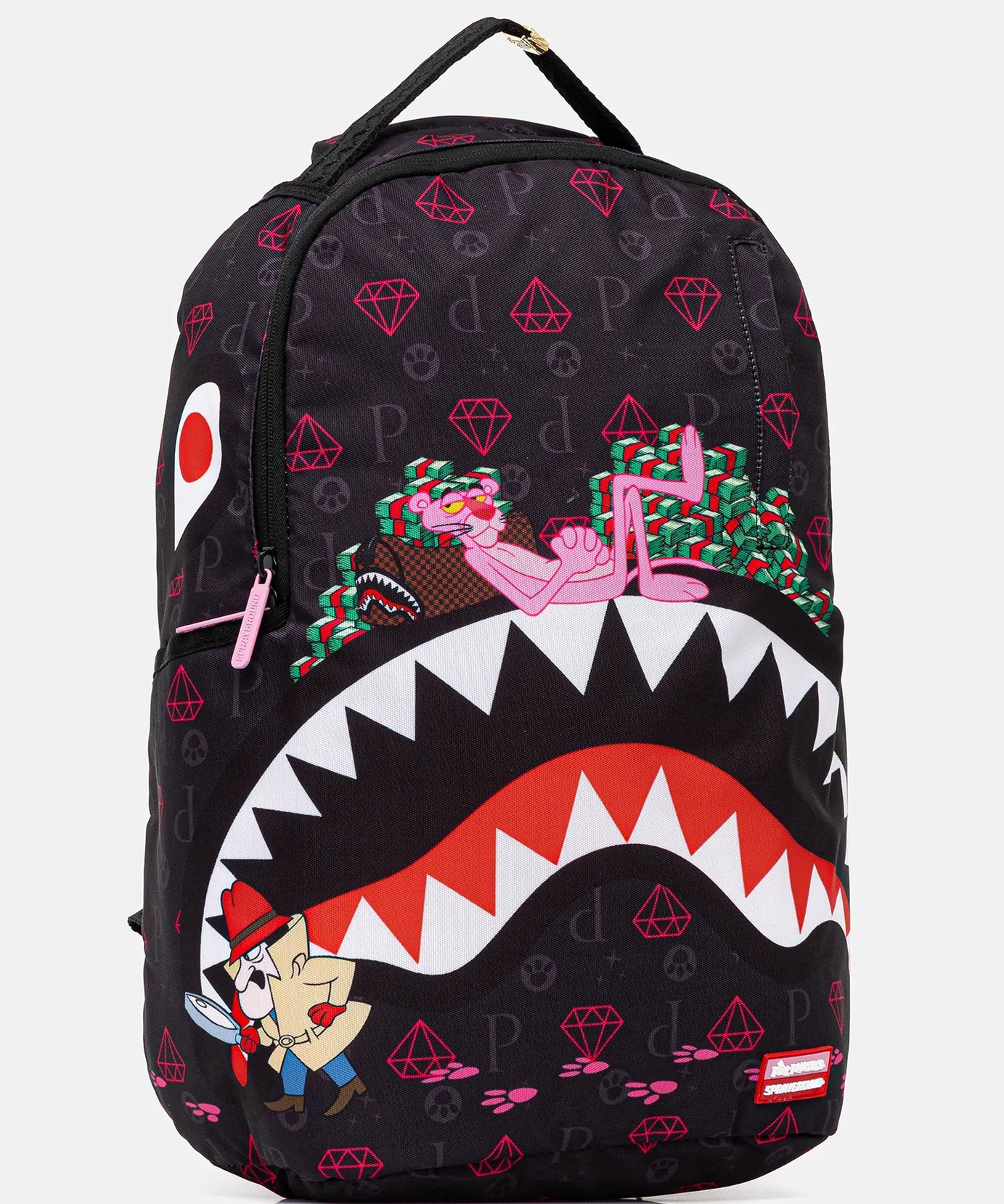 Sprayground - गुलाबी पैंथर पंजा निशान Dlxr पीठ बैग