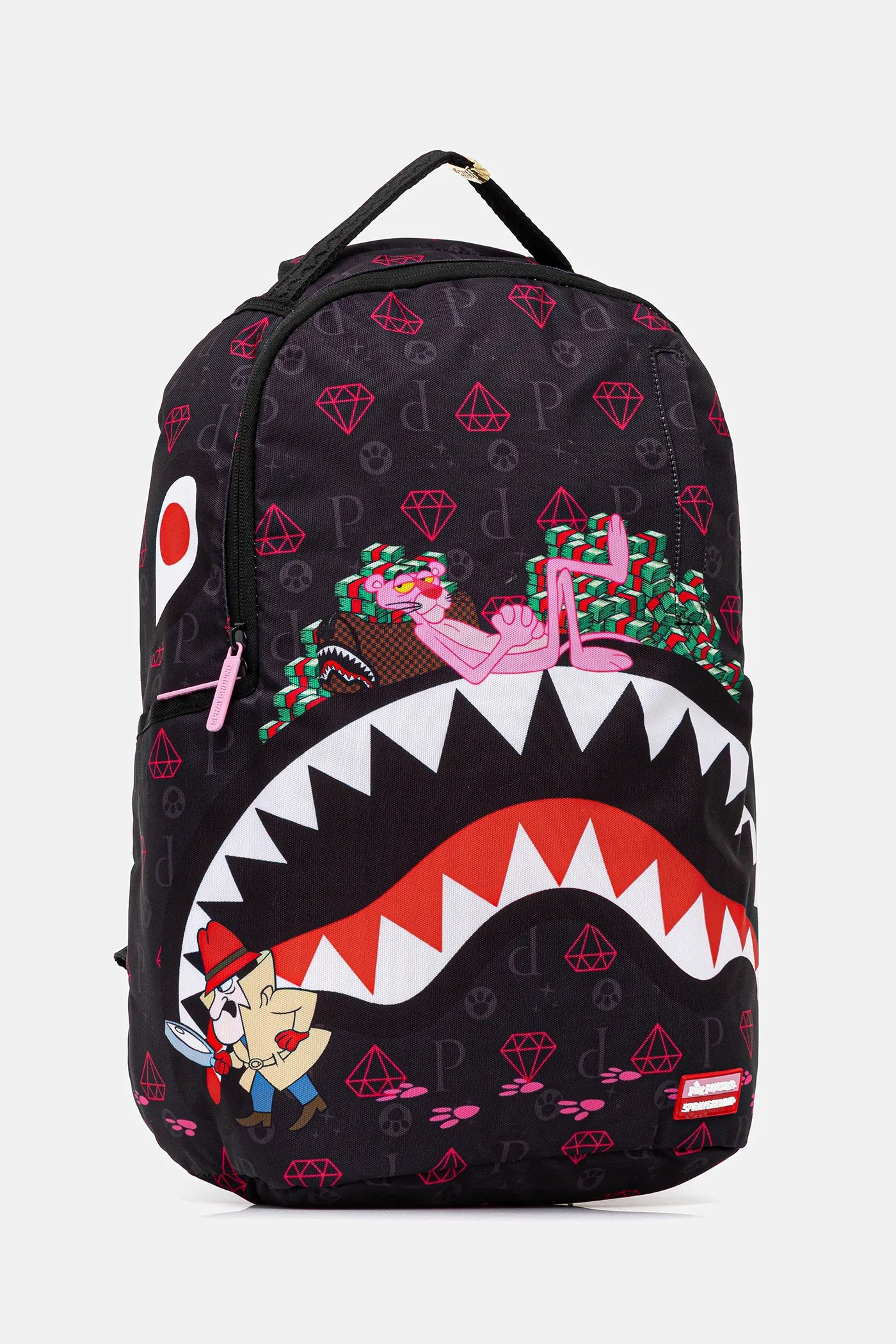 Sprayground - गुलाबी पैंथर पंजा निशान Dlxr पीठ बैग