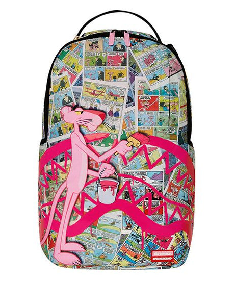 Sprayground - गुलाबी पैंथर चित्र Sharkmouth Dlxr पीठ बैग