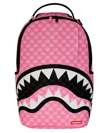 Sprayground - गुलाबी और काला ड्रिप स्टाइल Dlxsv बैकपैक