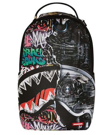 Sprayground - स्प्लिट साइबरशार्क Dlxsv बैकपैक