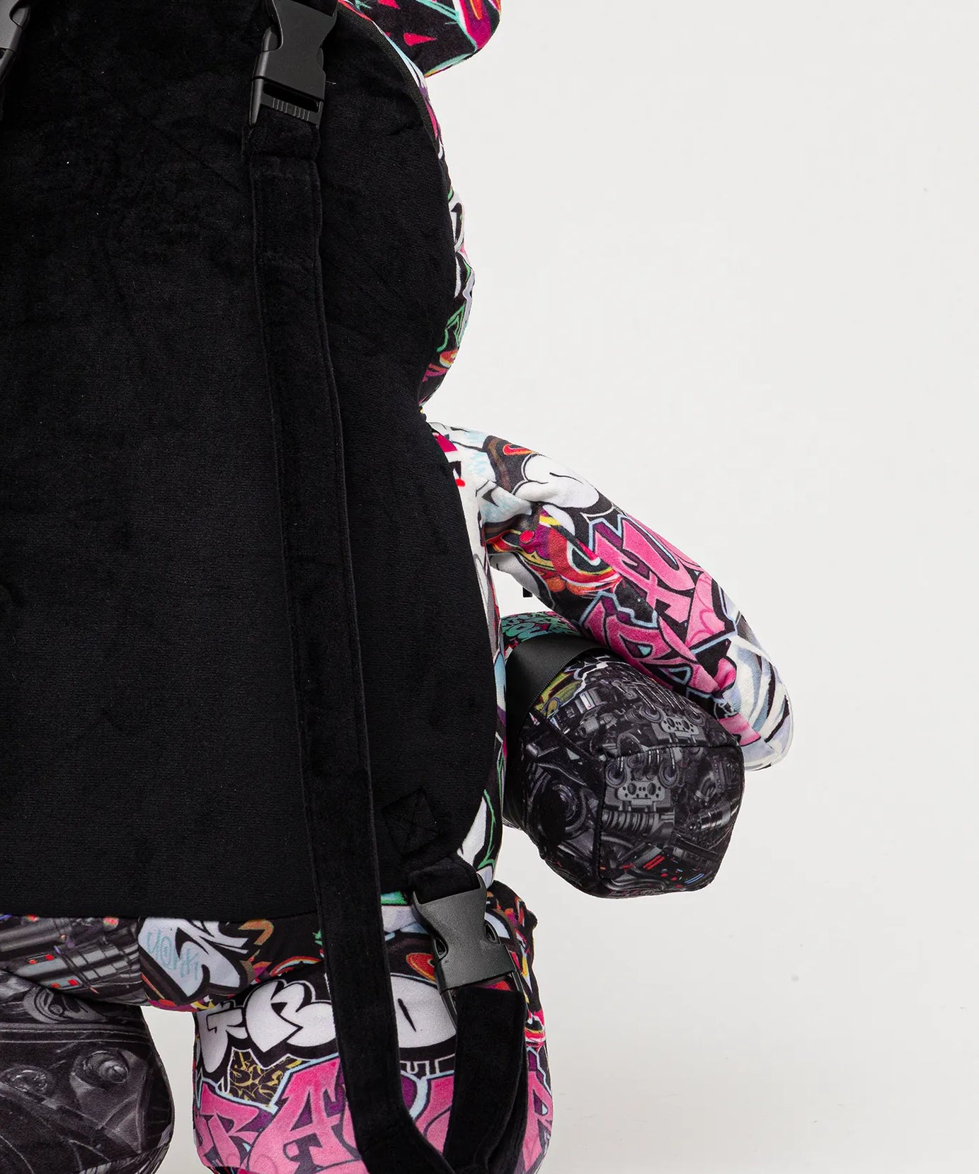 Sprayground - स्प्लिट साइबरशार्क पैरा आयısı टेडी बैकपैक