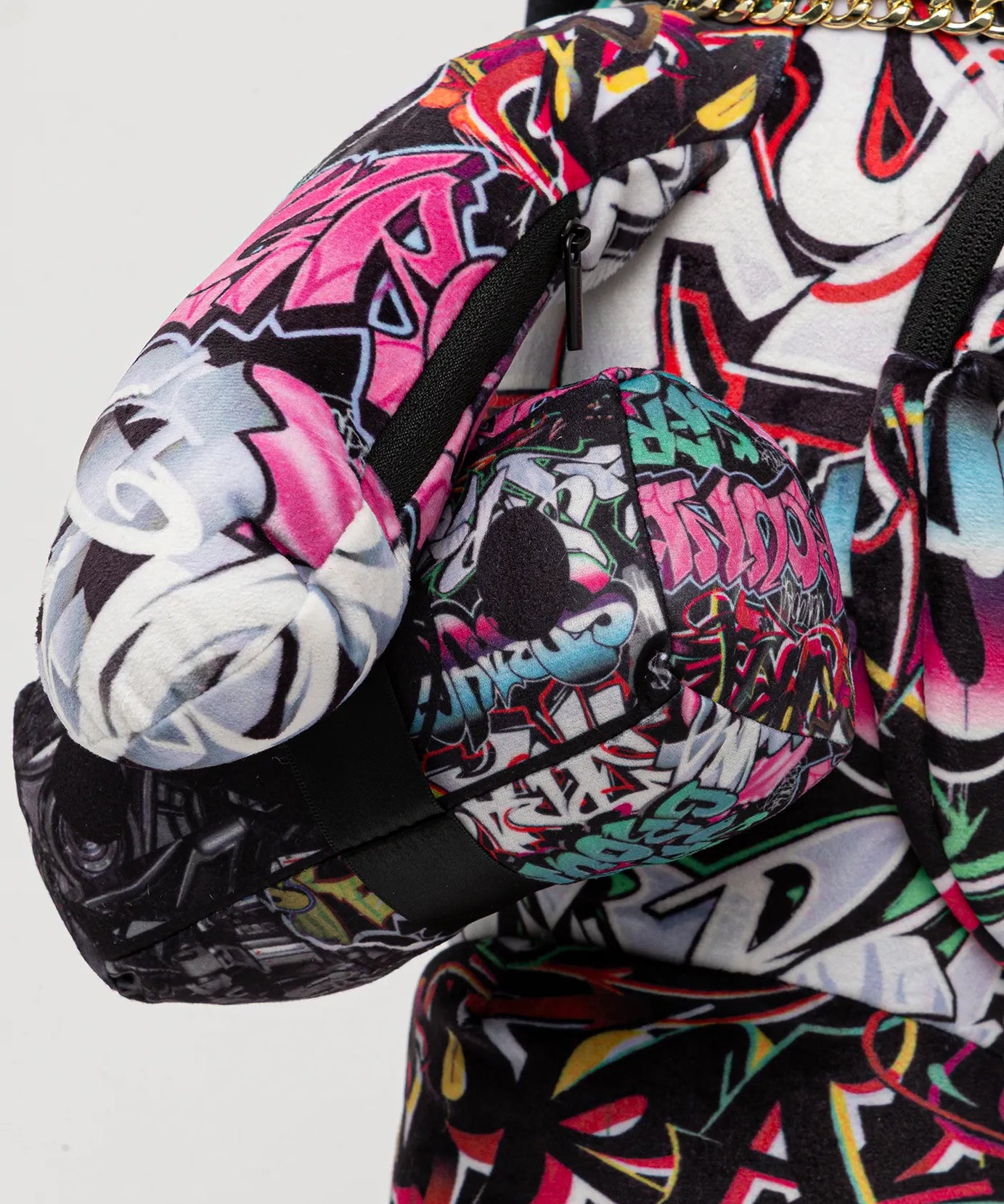 Sprayground - स्प्लिट साइबरशार्क पैरा आयısı टेडी बैकपैक