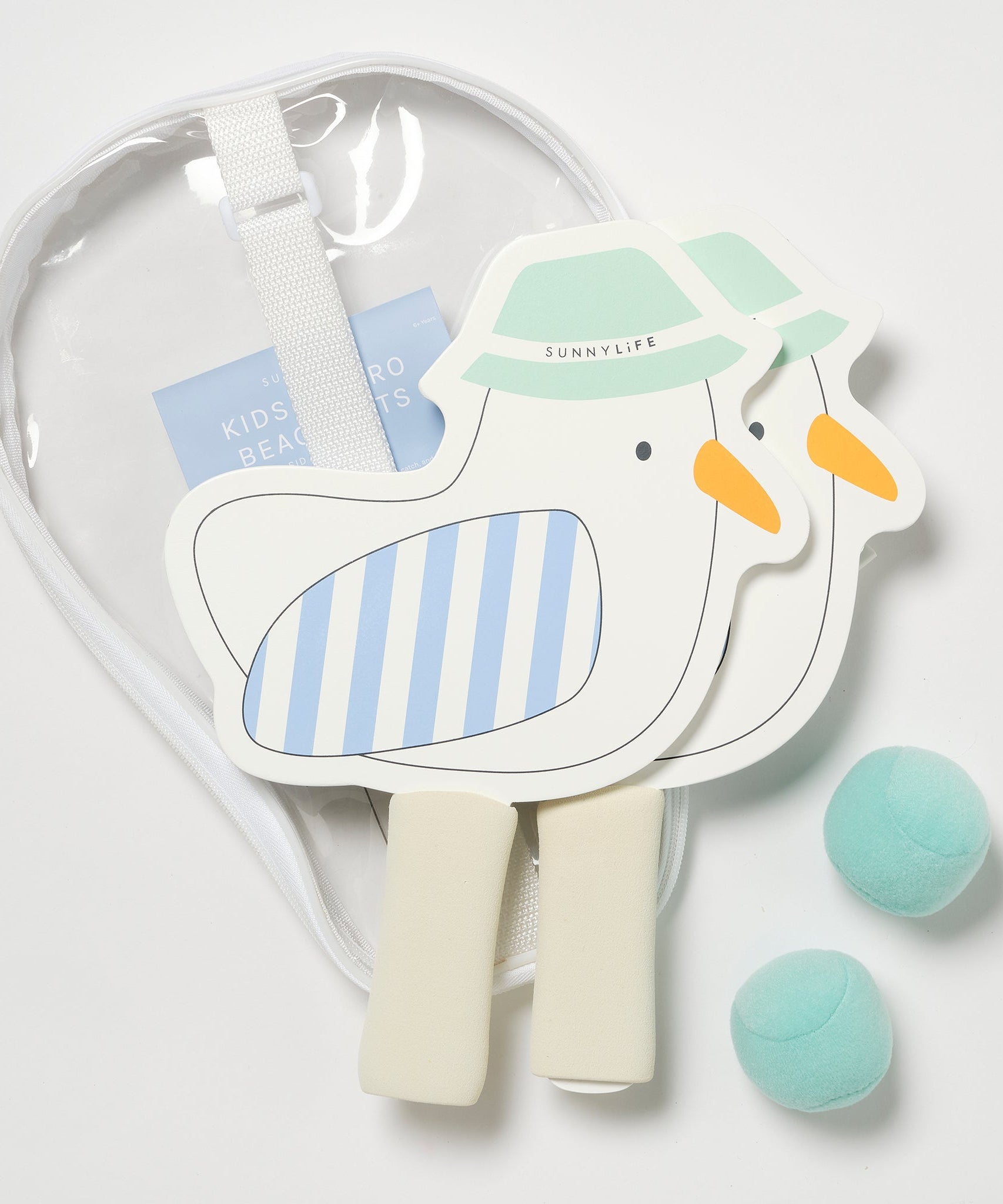 Sunnylife - बच्चों के लिए समुद्र तट चिपकने वाला टेनिस रैकेट सेट