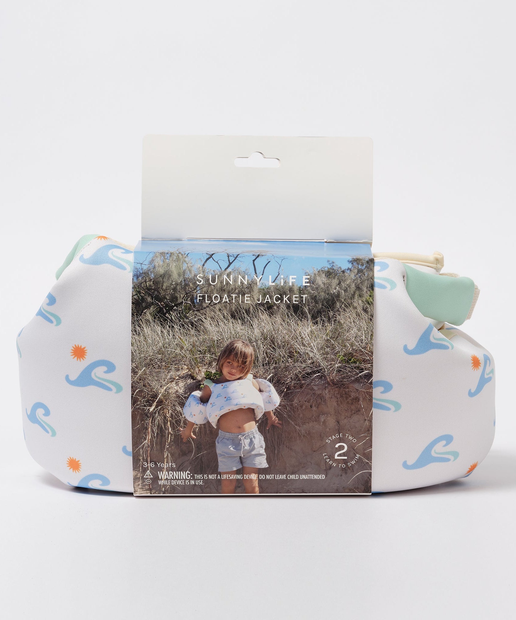 Sunnylife - बच्चों के लिए तैराकी आर्मबैंड वाली जीवन जैकेट 4-6 वर्ष