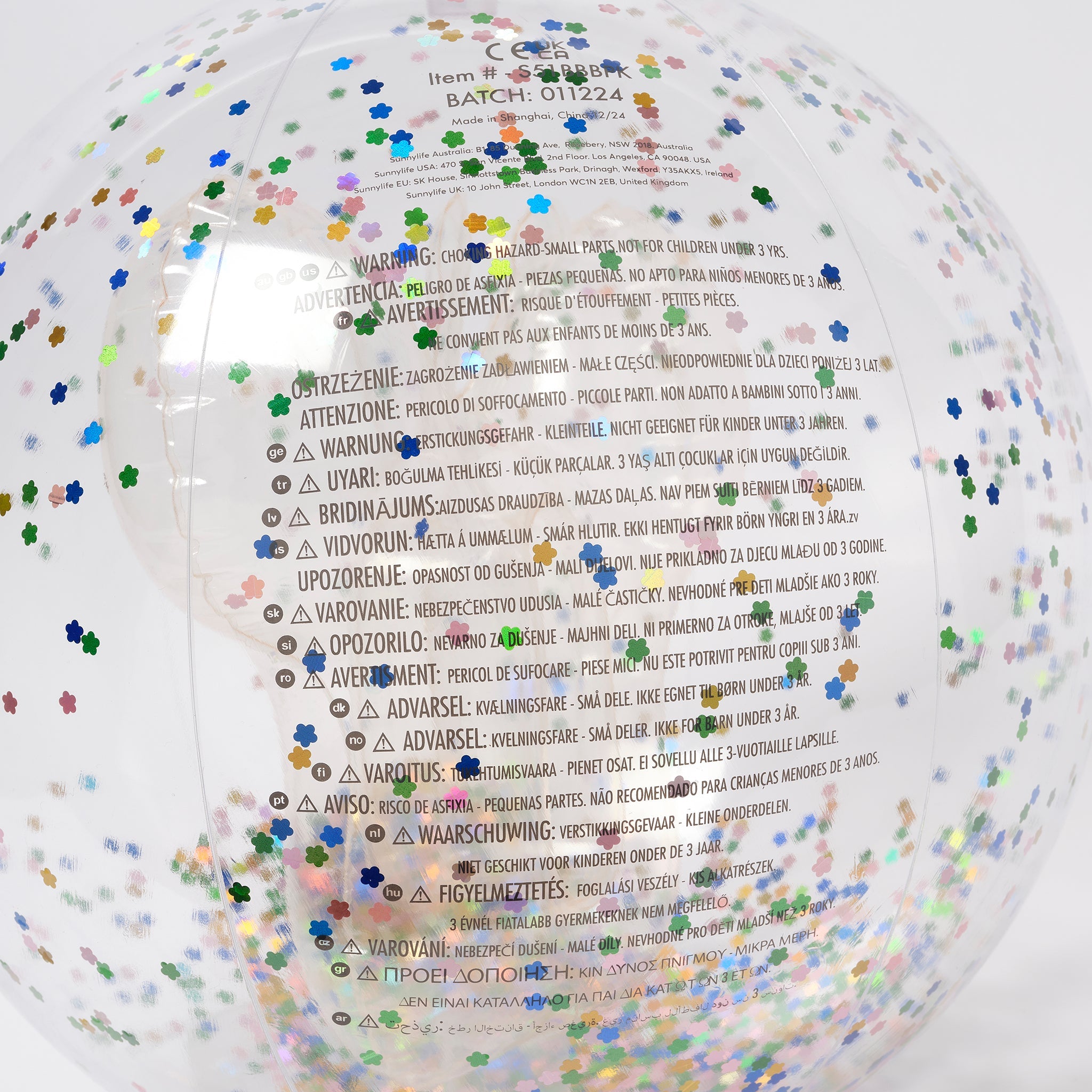 Sunnylife - कॉटन कैंडी 3D फुलाने वाला बीच बॉल