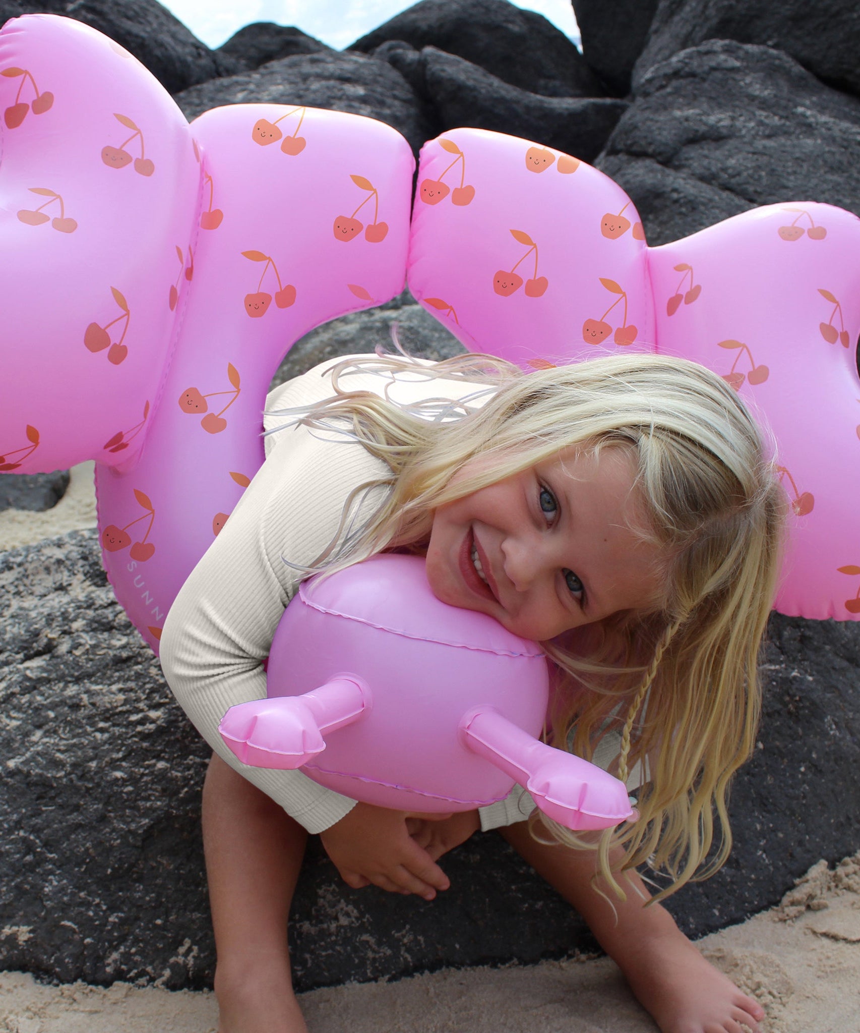 Sunnylife - कॉटन कैंडी बच्चों का समुद्री तैराकी का छल्ला