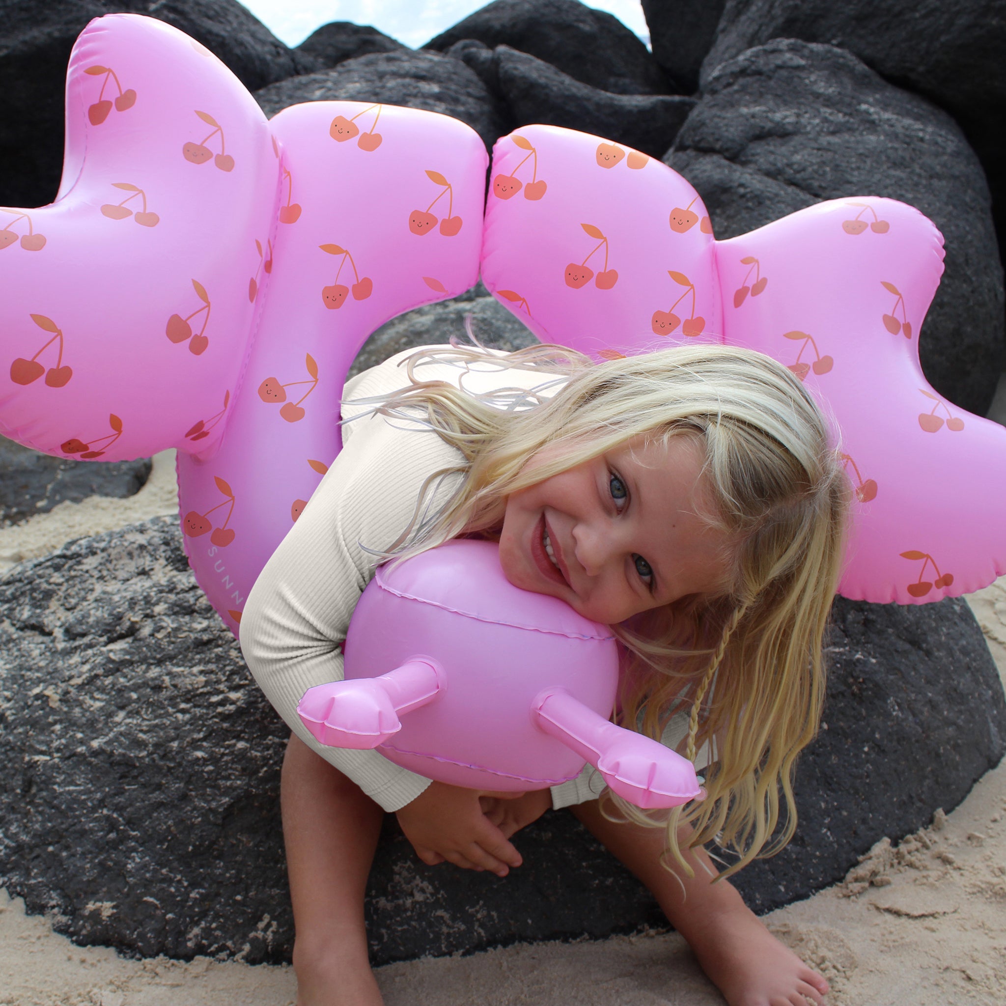 Sunnylife - कॉटन कैंडी बच्चों का समुद्री तैराकी का छल्ला