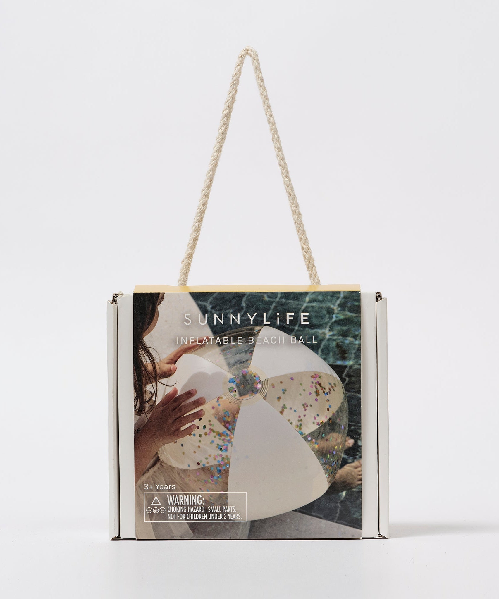 Sunnylife - कॉटन कैंडी फुलाने वाला चमकीला बीच बॉल