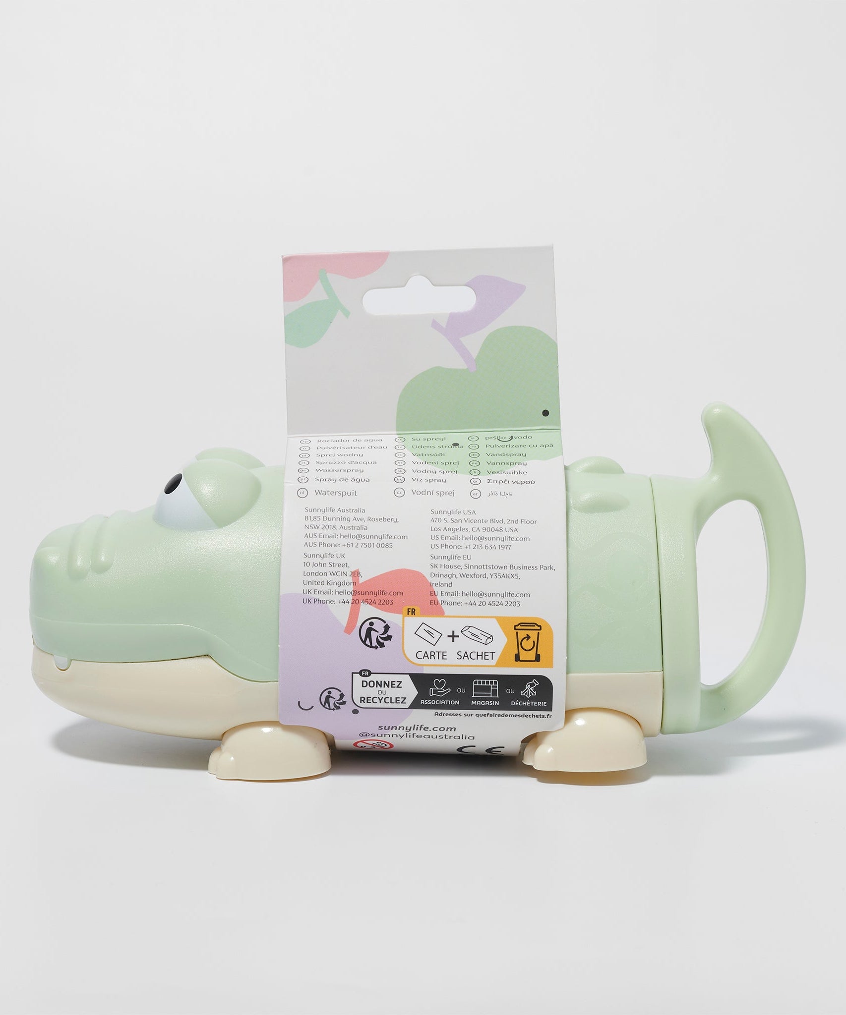 Sunnylife - मगरमच्छ बच्चों का पानी फुहारने वाला खिलौना