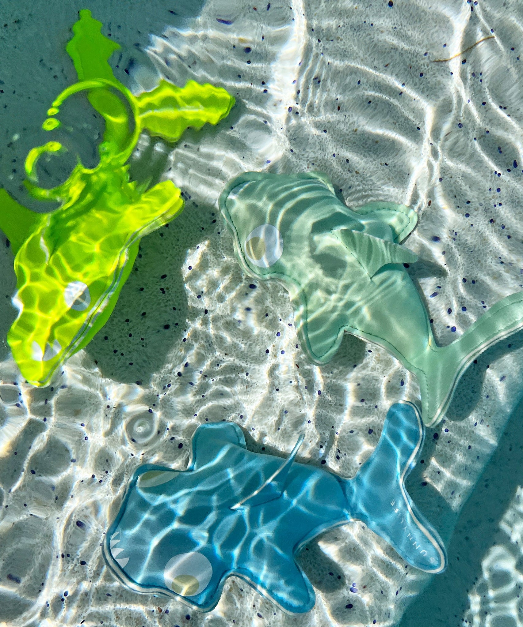 Sunnylife - Salty the Shark समुद्र और पूल डाइविंग खिलौने