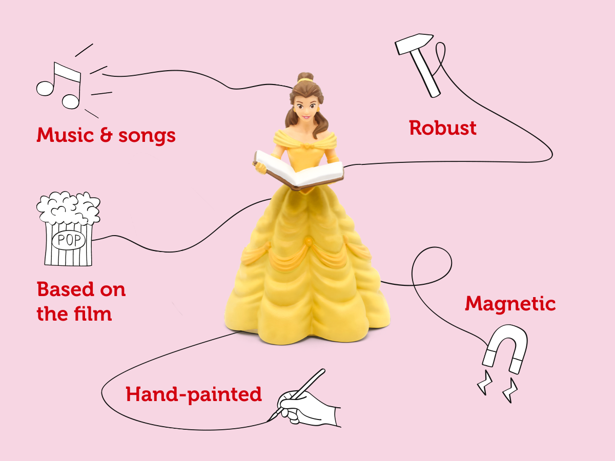 Tonies - Disney राजकुमारी सुंदर और दुष्ट अंग्रेज़ी ध्वनि आकृति