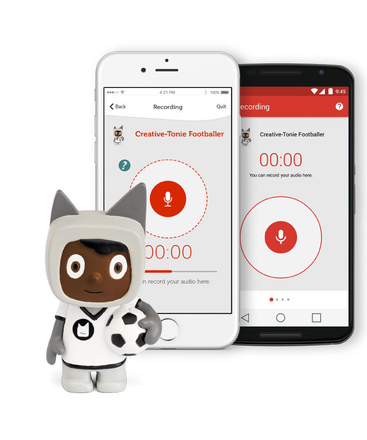 Tonies - फुटबॉलर रचनात्मक ध्वनि रिकॉर्डिंग आकृति