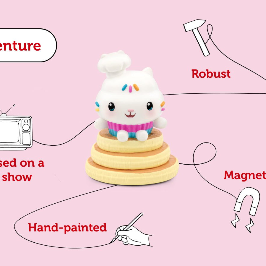 Tonies - गैबी का गुड़ियाघर केक वाला बिल्ली अंग्रेज़ी ध्वनि आकृति