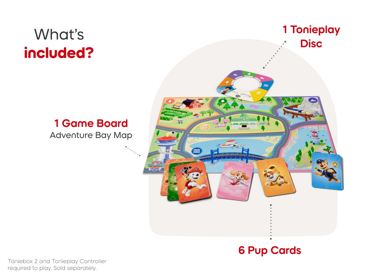 Tonies - पाव पेट्रोल: बचाव नायक अंग्रेज़ी Toniebox 2 खेल