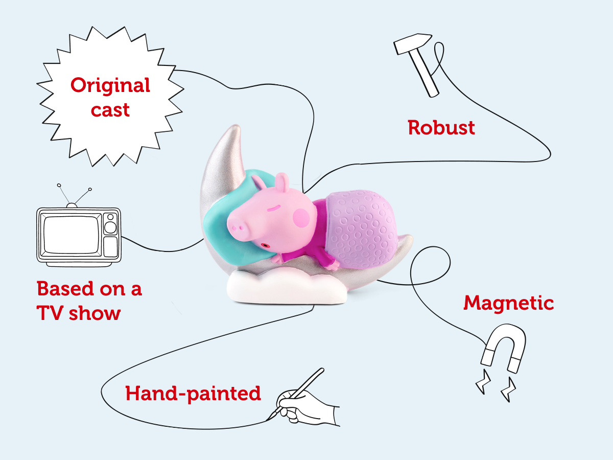 Tonies - पेप्पा पिग सोने का समय कहानियाँ अंग्रेज़ी आवाज़ वाली आकृति