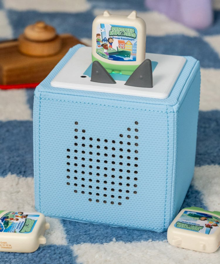 Tonies - Sunspeed खोजकर्ता 4 टुकड़े सेट अंग्रेज़ी ध्वनि आकृति