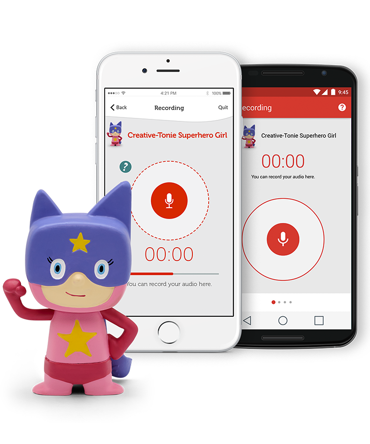 Tonies - सुपर हीरो लड़की रचनात्मक ध्वनि रिकॉर्डिंग आकृति