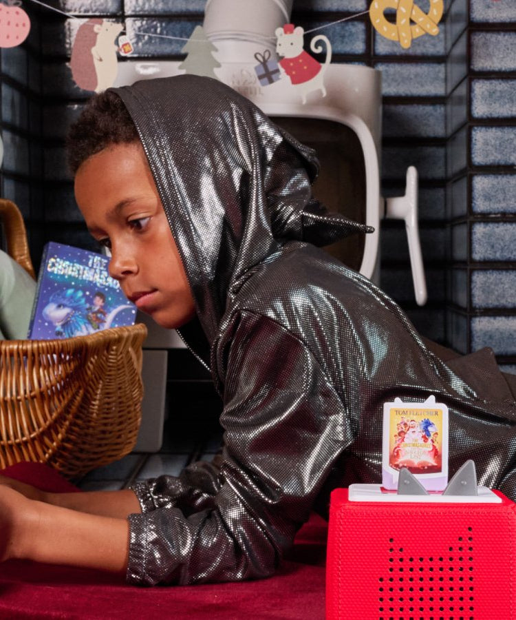 Tonies - टॉम फ्लेचर क्रिसमसॉरस और शरारती बच्चों की सूची गीत अंग्रेज़ी ध्वनि आकृति