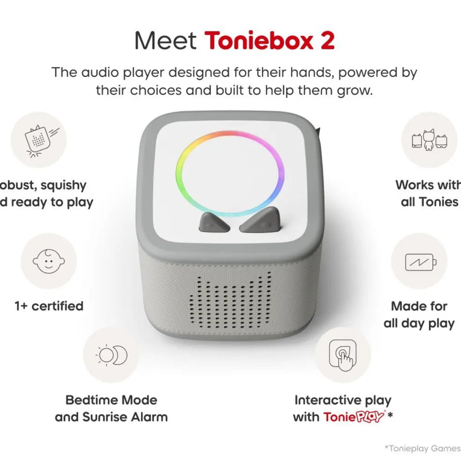 Tonies - Toniebox 2 बादल नीला प्रारंभिक सेट बॉक्स