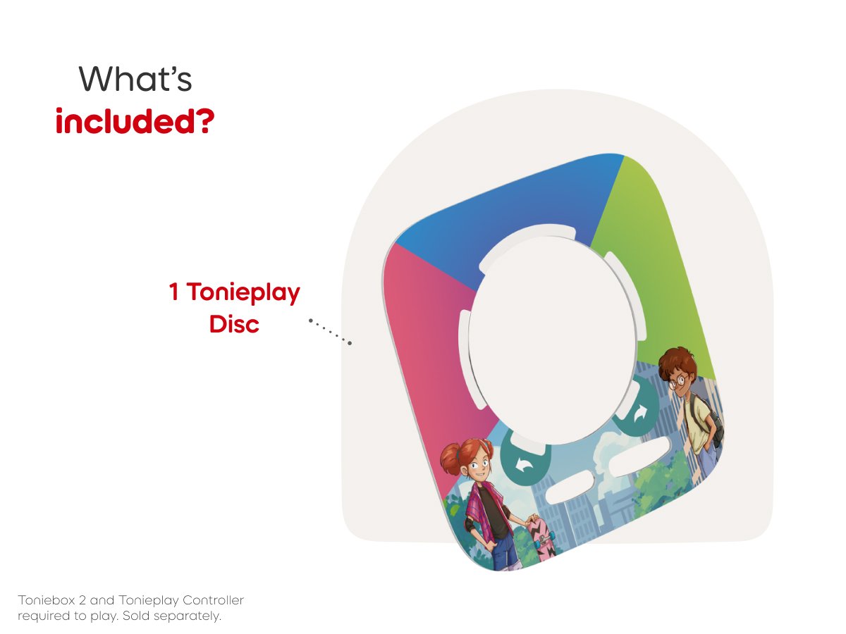 Tonies - Tonieplay रहस्यमय Mavericks अंग्रेज़ी Toniebox2 खेल