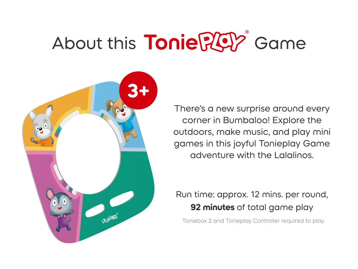 Tonies - Tonieplay Lalalinos: बम्बालू में आपका दिन! अंग्रेज़ी Toniebox 2 खेल