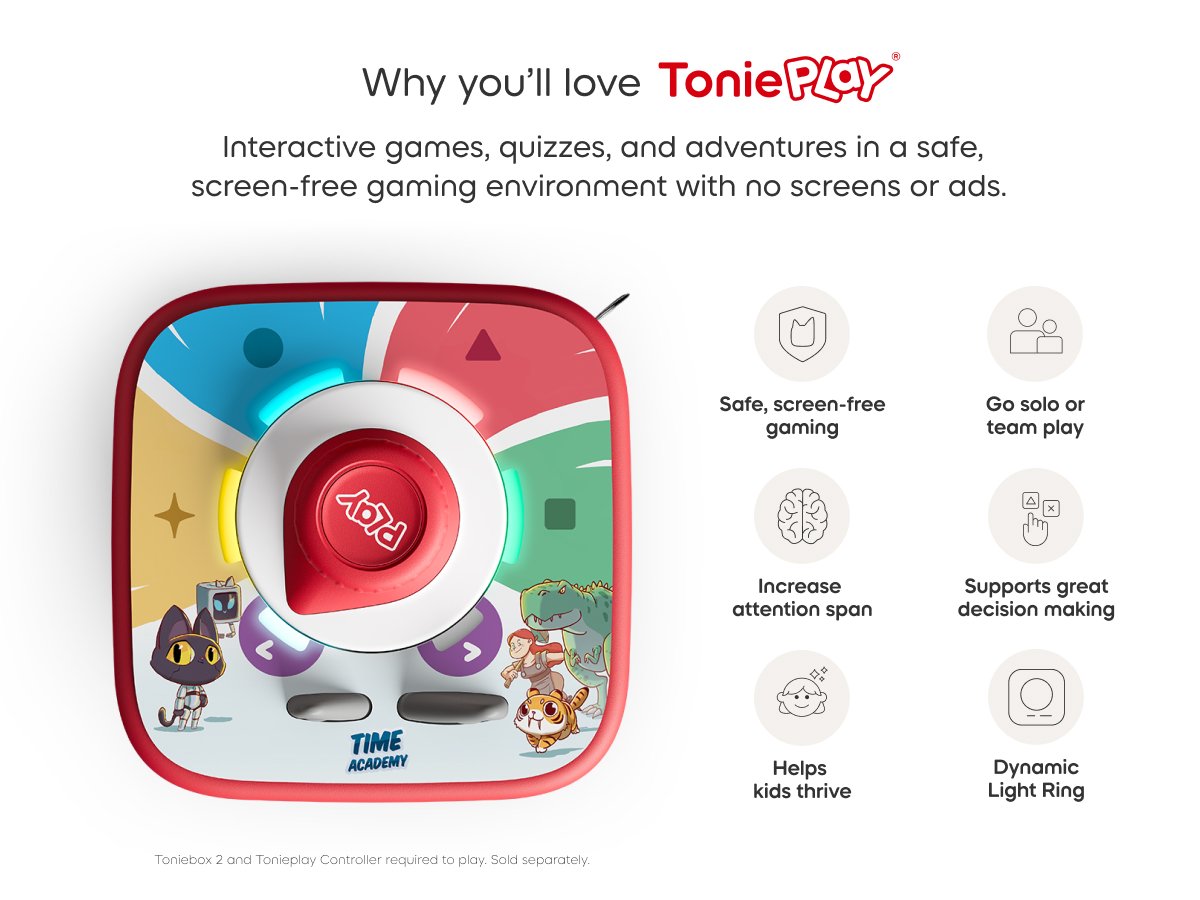 Tonies - Tonieplay समय अकादमी अंग्रेज़ी Toniebox2 खेल