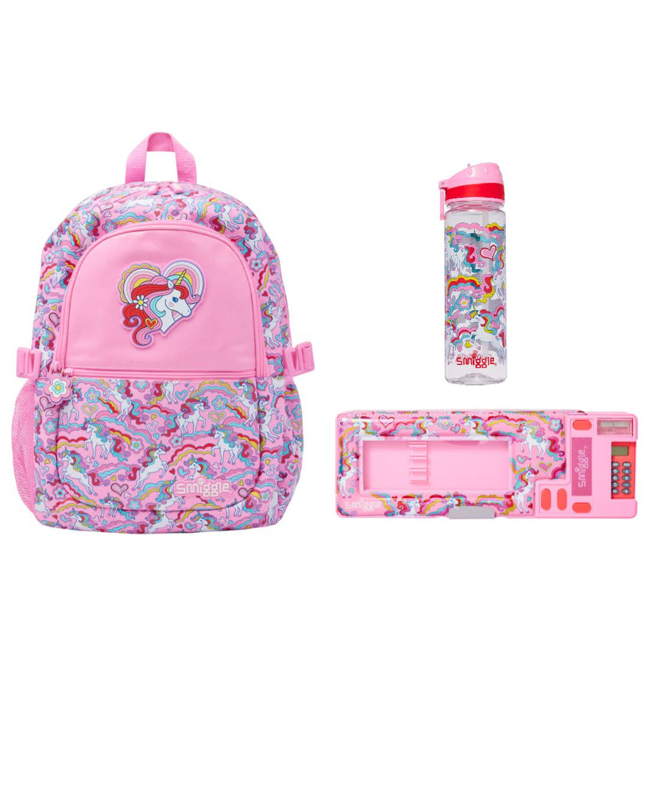 Smiggle - Wild Side 3lü Okul Çanta Seti-Dinossi